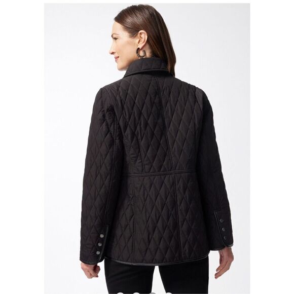 Chico’s Quilted black mid length XL jacket - Picture 10 of 10